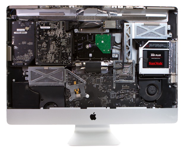 ordinateur Apple équipé d'un SSD et HDD